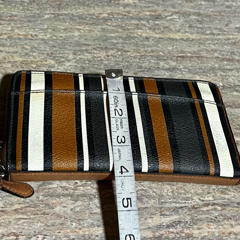 Coach striped zippered wallet - Picture 15 of 16
